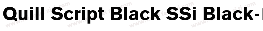 Quill Script Black SSi Black字体转换